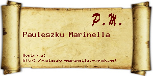 Pauleszku Marinella névjegykártya